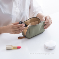 2021 New Multi function Make up Pouch Green Polyester Zipper Cosmetic bags & cases
